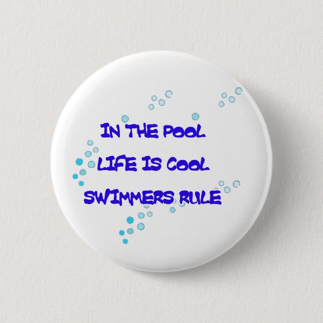 Das Leben ist cooler runder Knopf Button (Vorderseite)