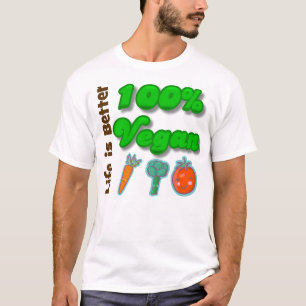 Das Leben ist das bessere 100 Prozent vegan T-Shirt