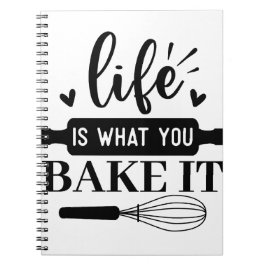 Das Leben ist das, was du backst Notizblock
