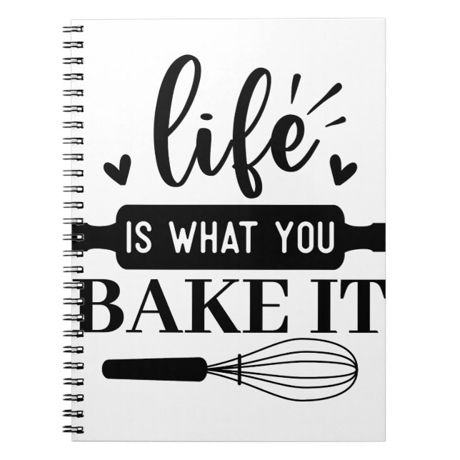 Das Leben ist das, was du backst Notizblock (Vorderseite)