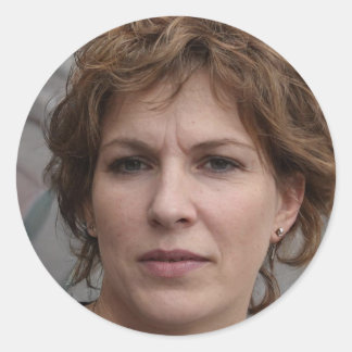 Das Leben ist das, was man macht Runder Aufkleber