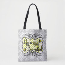 Das Leben ist die Biene-utiful Taschen-Tasche