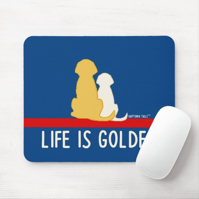 Das Leben ist die Goldene Maus Pad Mousepad (Mit Mouse)