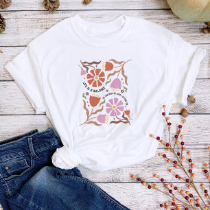 Das Leben ist ein Balance Boho Blumen Inspiration  T-Shirt