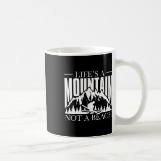 Das Leben ist ein Berg, kein Strand - Wintersport  Kaffeetasse