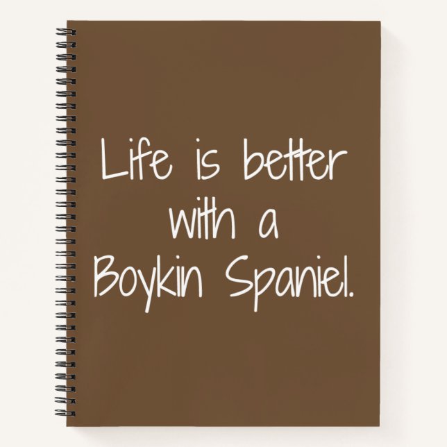 Das Leben ist ein besseres SpiralNotebook Notizbuch (Vorderseite)