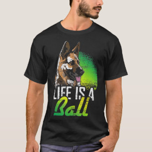 Das Leben ist ein bunter deutscher Hirte T-Shirt