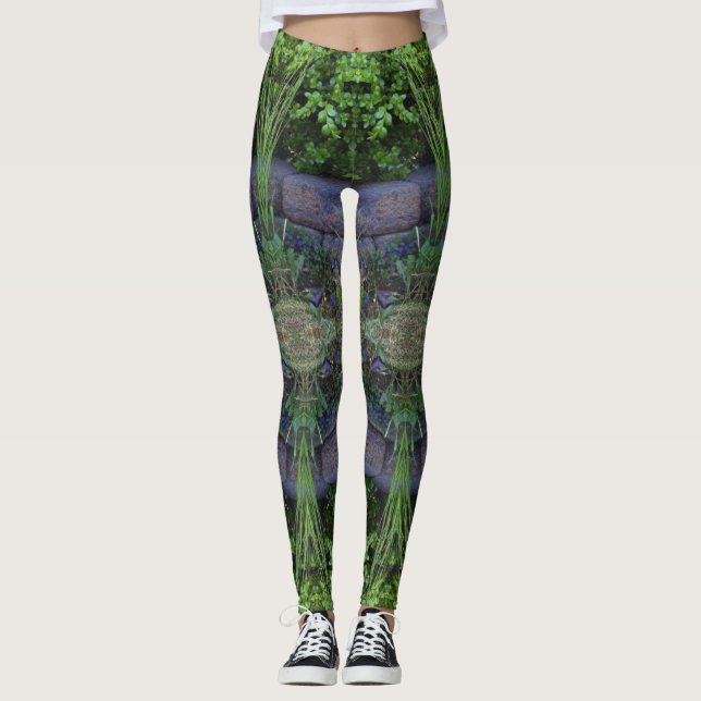 Das Leben ist ein Garten Leggings (Vorderseite)