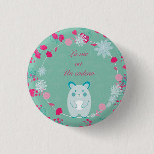 das Leben ist ein Geschenk Button