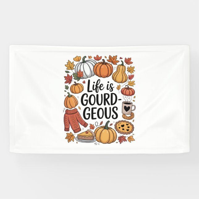 Das Leben ist ein gourgotischer Fall Banner (Horizontal)