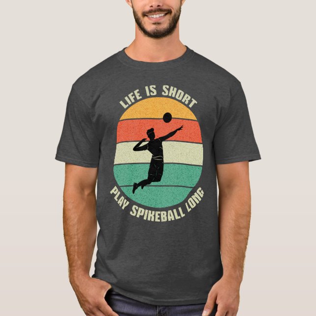 Das Leben ist ein Kurzer Spikeball T-Shirt (Vorderseite)