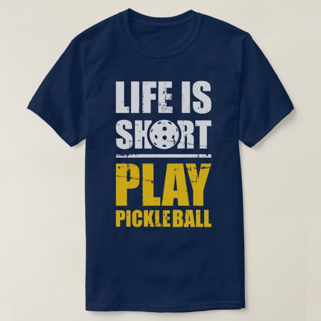 Das Leben ist ein kurzes Spiel T-Shirt (Design vorne)