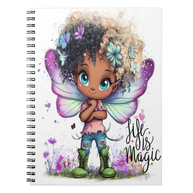 Das Leben ist ein magisches SpiralNotebook Notizblock (Vorderseite)