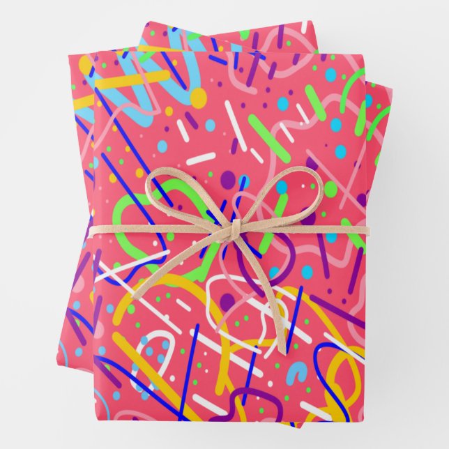Das Leben ist ein Party Geschenkpapier Set (Beispiel)