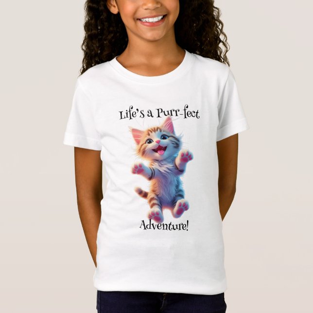 Das Leben ist ein puristisches Abenteuer Niedlich, T-Shirt (Vorderseite)