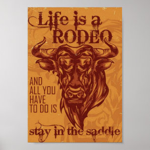 Das Leben ist ein Rodeo Poster
