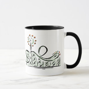 Das Leben ist ein Rollen-Untersetzer. Genießen Si Tasse
