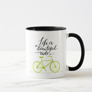 Das Leben ist ein schöne FahrLimones Grün Tasse