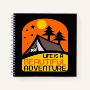 Das Leben ist ein schönes Camping Notizbuch