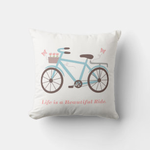 Das Leben ist ein schönes Fahrradkissen Kissen