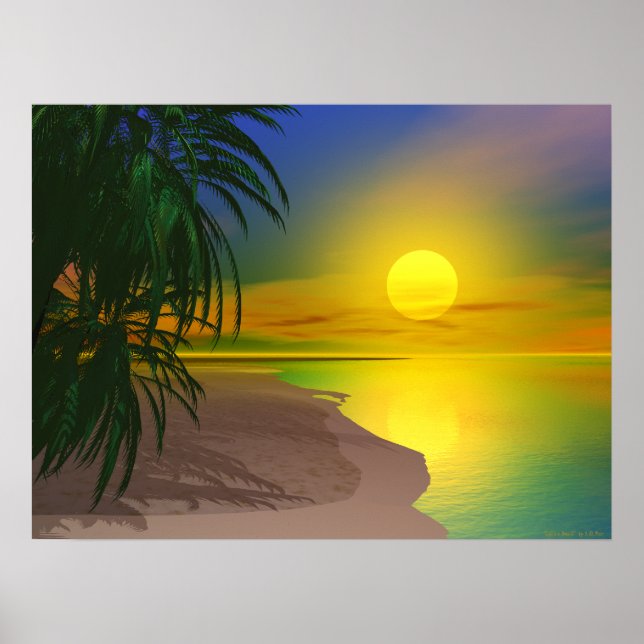 Das Leben ist ein Sonnenstrand Poster (Vorne)