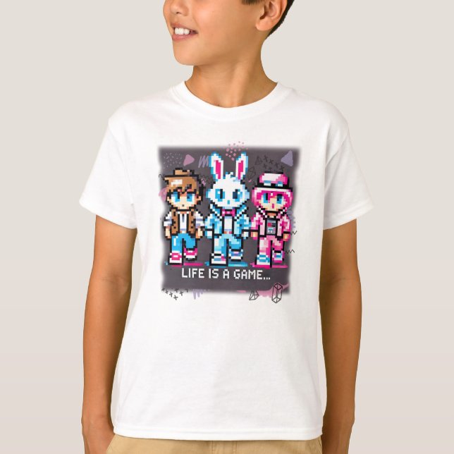 Das Leben ist ein Spiel. #Part2 (8bit) (Gamer-Shir T-Shirt (Vorderseite)