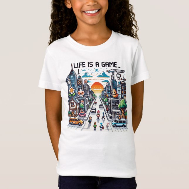 Das Leben ist ein Spiel. #Part2 (8bit) (Gamer-Shir T-Shirt (Vorderseite)