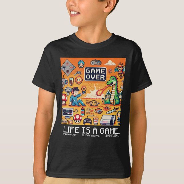Das Leben ist ein Spiel..: Spielen Sie ab (Kind vo T-Shirt (Vorderseite)