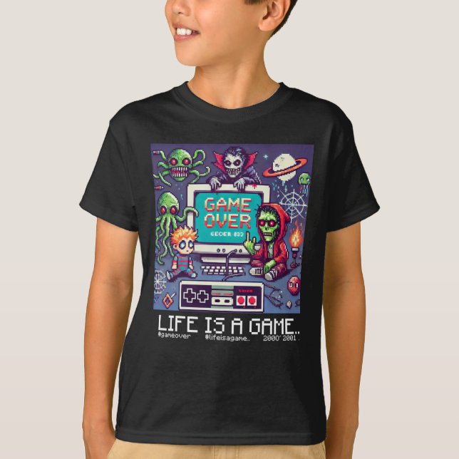Das Leben ist ein Spiel..: Spielen Sie ab (Kind vo T-Shirt (Vorderseite)