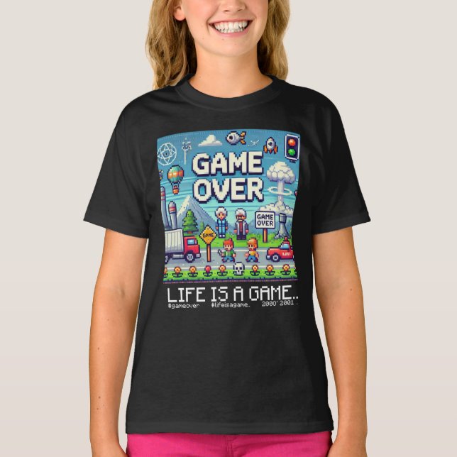 Das Leben ist ein Spiel..: Spielen Sie über (Kind  T-Shirt (Vorderseite)