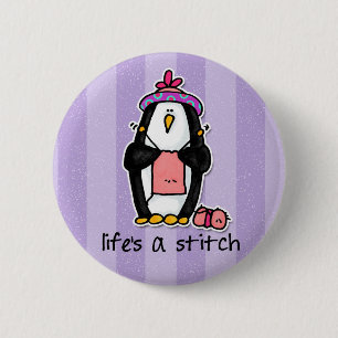 das Leben ist ein Stich Button