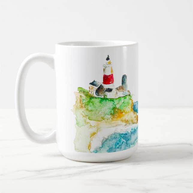 Das Leben ist ein Strand Kaffeetasse (Links)