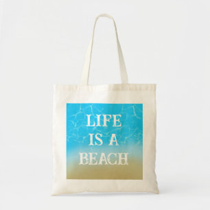 Das Leben ist ein Strand lustige Totbeutel Sommerg Tragetasche