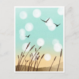 Das Leben ist ein Strand Postkarte