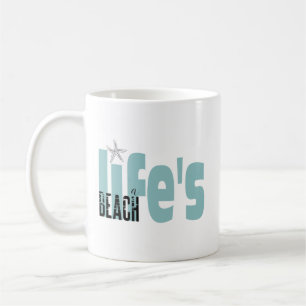 Das Leben ist ein Strandangebot Kaffeetasse