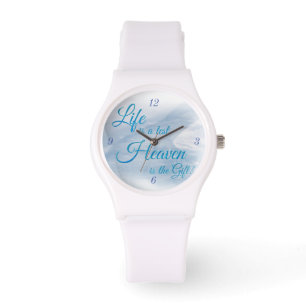 Das Leben ist ein Testament Himmel ist das Geschen Armbanduhr