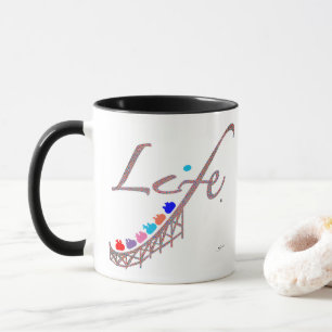 Das Leben ist eine Achterbahn Tasse