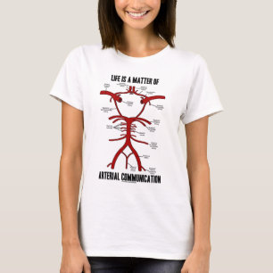 Das Leben ist eine Angelegenheit der arteriellen T-Shirt