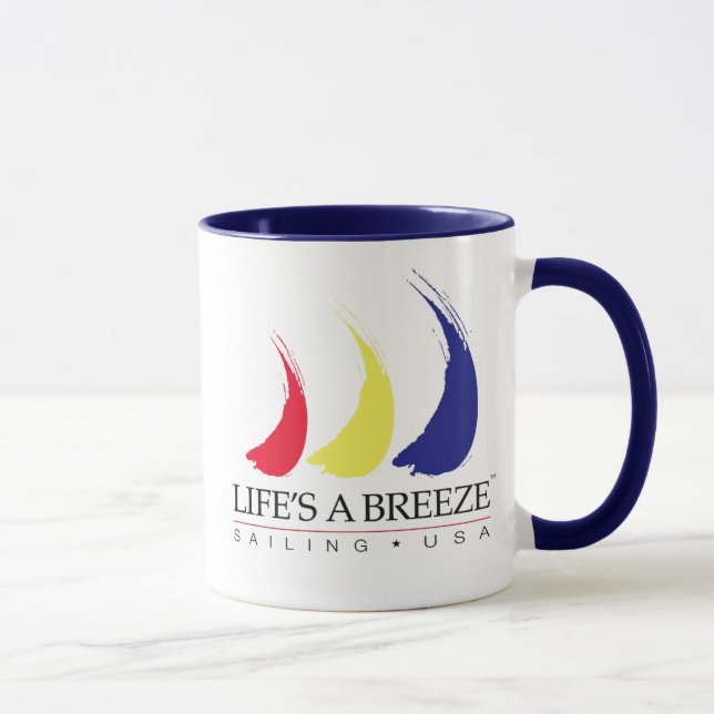 Das Leben ist eine Breeze®_Paint-The-Wind_Sailing Tasse (Rechts)