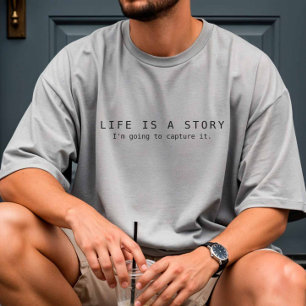 Das Leben ist eine Geschichte - Content Creator T-Shirt