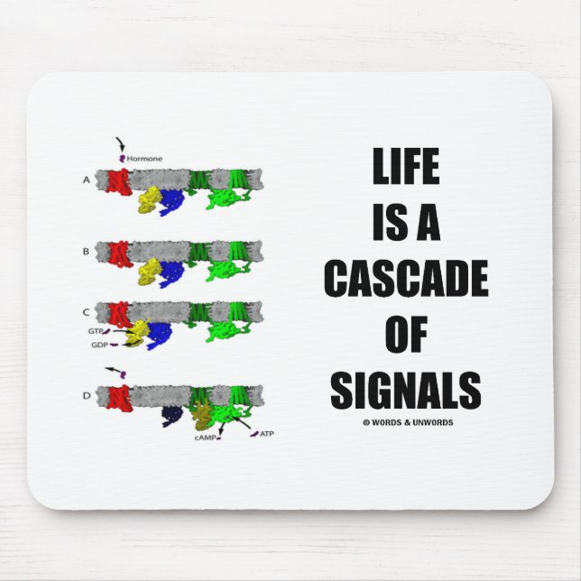 Das Leben ist eine Kaskade der Signale Mousepad (Vorne)