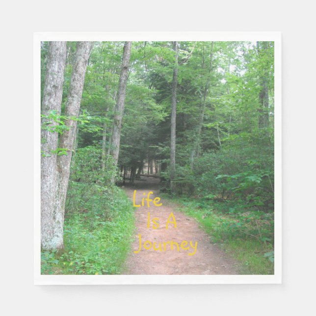 Das Leben ist eine Reise 2 Serviette (Vorderseite)