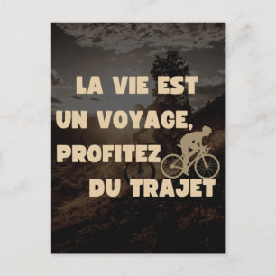 Das Leben ist eine Reise, genießen Sie die Reise Postkarte