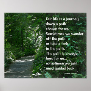 Das Leben ist eine Reise - inspirierendes Poster