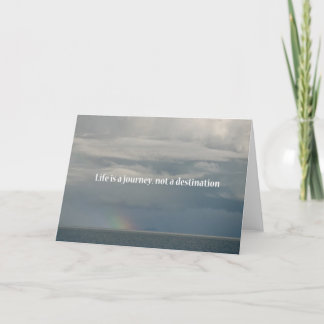 Das Leben ist eine Reise, kein Ziel Karte