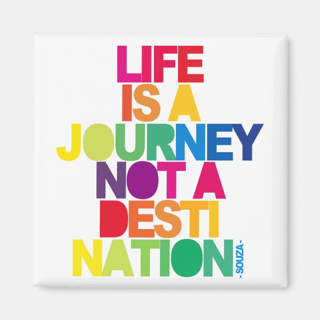 Das Leben ist eine Reise Magnet (Vorne)