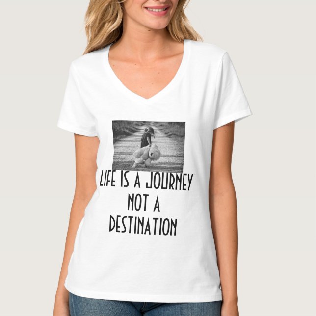 Das Leben ist eine Reise T-Shirt (Vorderseite)