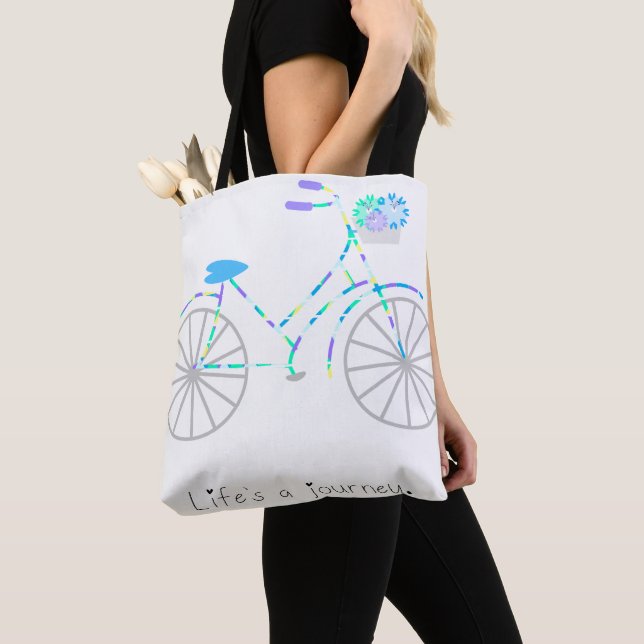 Das Leben ist eine Reise. Tasche (Von Nahem)