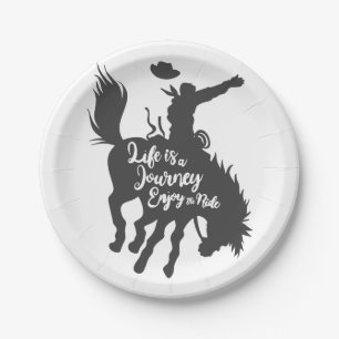 Das Leben ist eine Reise zu genießen - Wählen Sie Pappteller