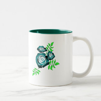 Das Leben ist eine Rose Zweifarbige Tasse